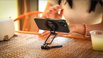 Amazon.co.jp: LeofotoPS-5 BLACK ﾏｸﾞﾈｯﾄ式ｽﾏｰﾄﾌｫﾝ用折畳ｽﾀﾝﾄﾞ